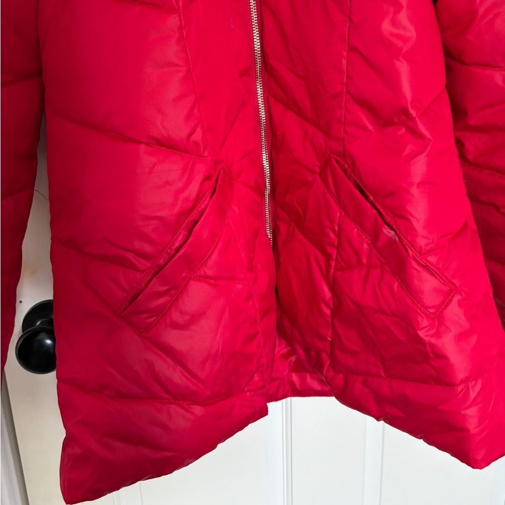 New York & Company Red Puffer Jacket - Picture 2 of 6